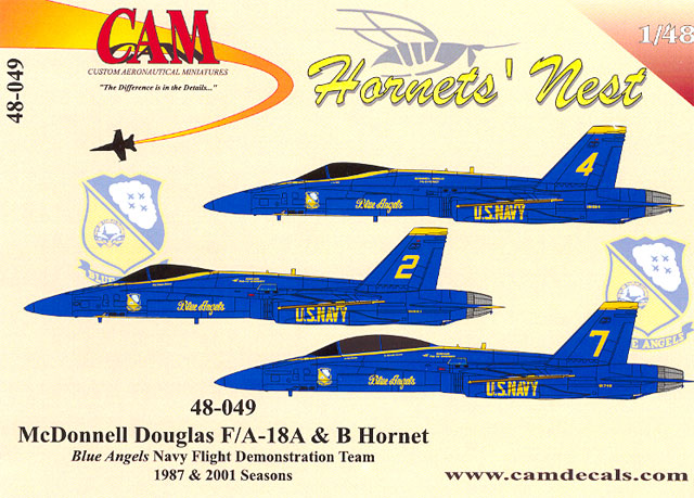 F/A-18A & B Hornets Decal Review By Brett Green (CAM Decals 1/48)